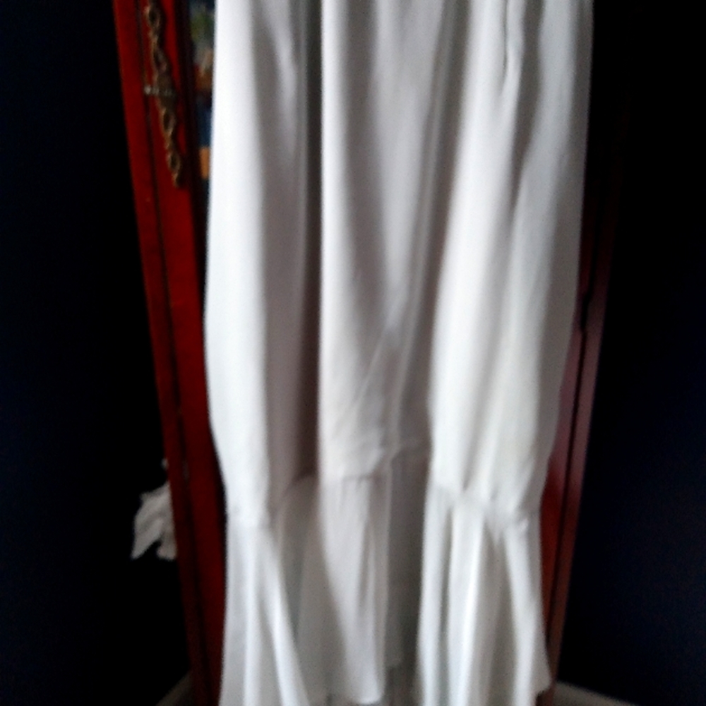 Sequence/glass bead top with sheer mermaid skirt